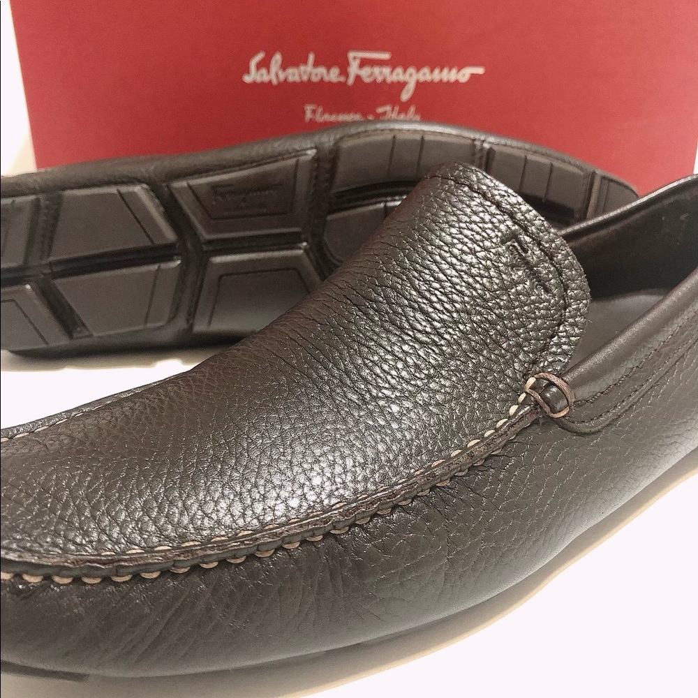 Salvatore Ferragamo Dark Brown Drivers Men’s Size 9 D